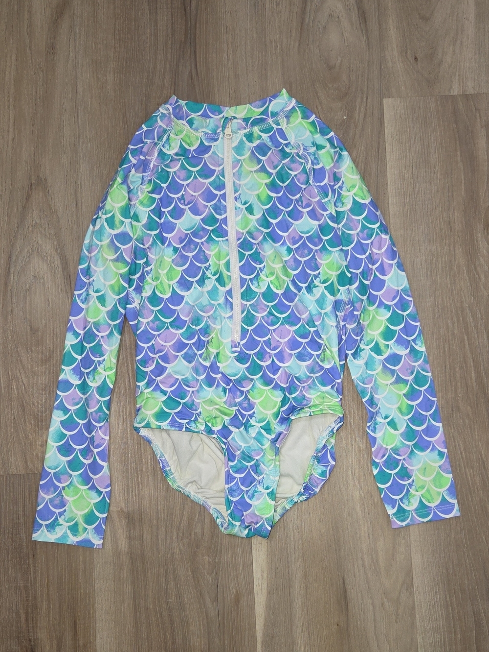 •Wonder Nation• Little Girls Mermaid Scales One Piece Swimsuit